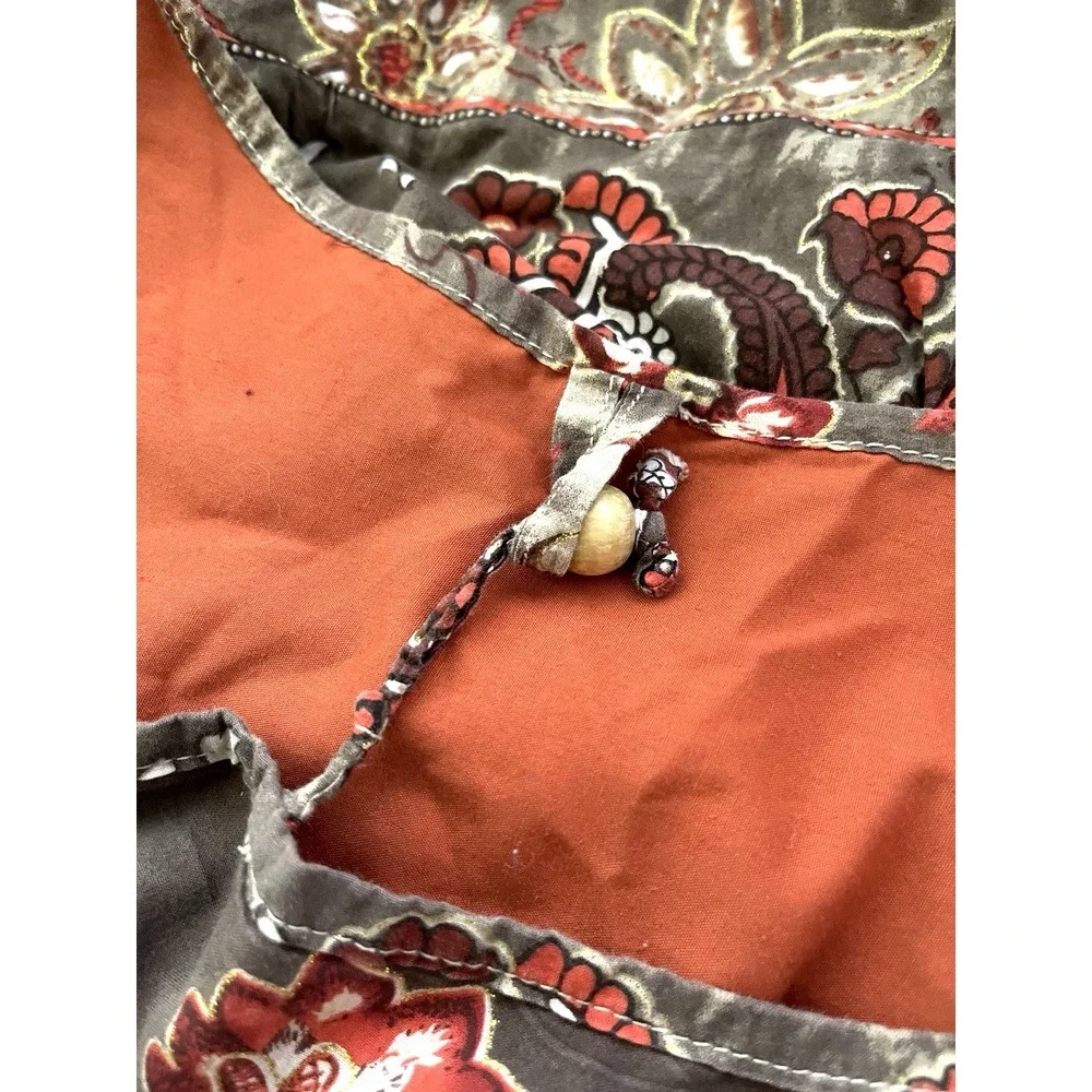 Y2K Old Navy Floral Paisley Glitter Hobo Shoulder Bag Boho Hippie Grunge Fairy